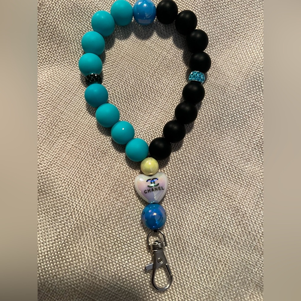 Handmade Beaded Charm Wristlet by Aloha!